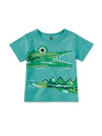 Baby Caiman Graphic Tee - Patina
