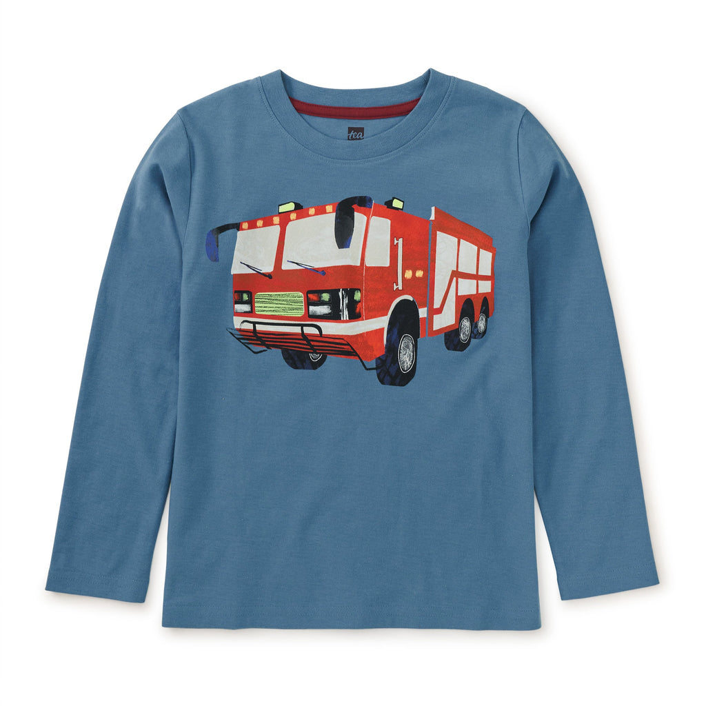 Firetruck LS Graphic Tee - Indigo