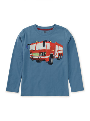 Firetruck LS Graphic Tee - Indigo
