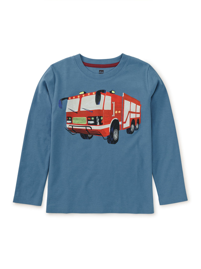 Firetruck LS Graphic Tee - Indigo