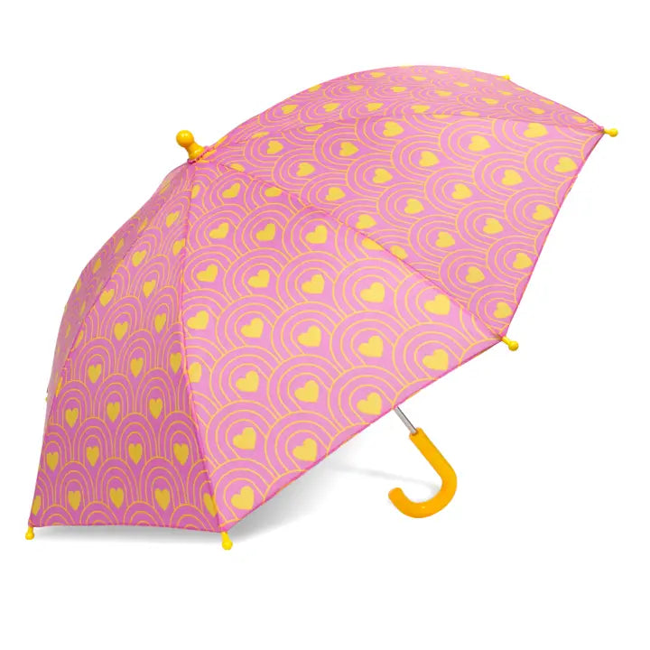 Heart Deco Kids Stick Umbrella