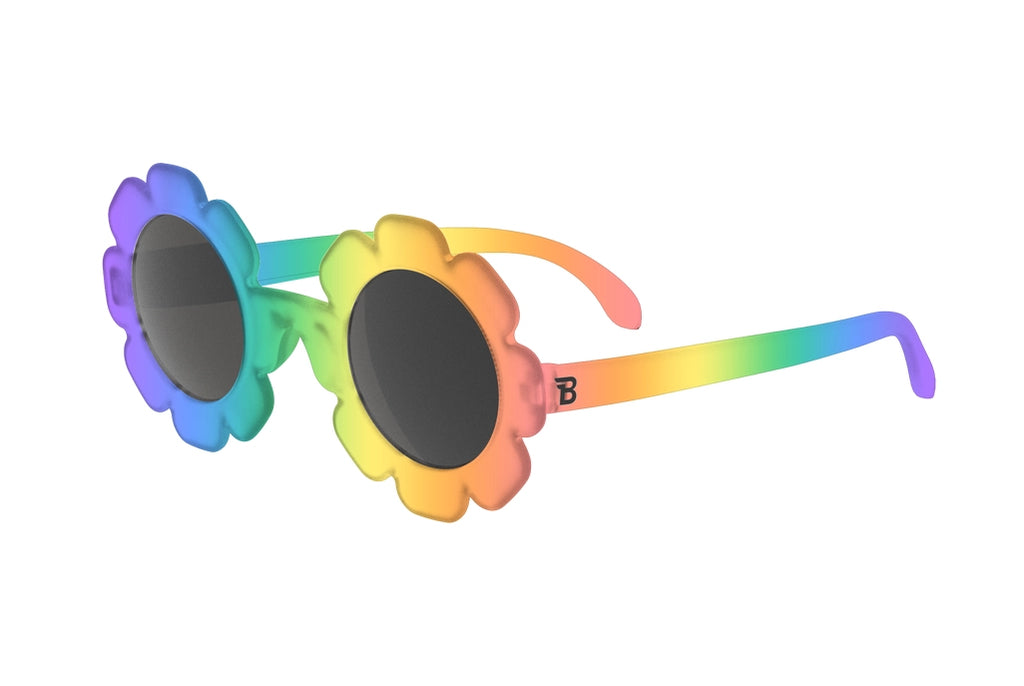 Rainbow Flower Sunglasses - Smoked Lenses