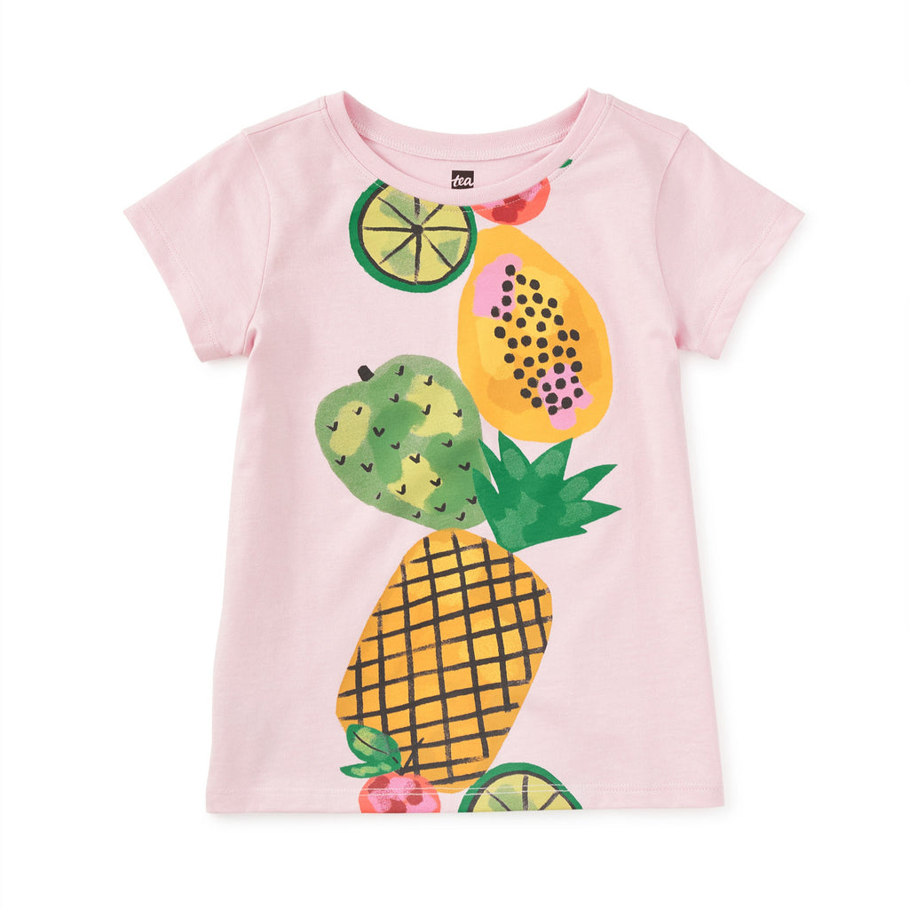 Stacked Fruit Graphic Tee - Pink Lady