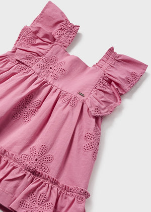 Hibiscus Embroidered Sun Dress