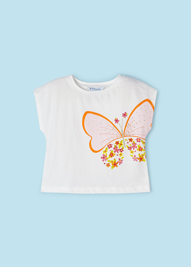 Butterfly Top & Fuchsia Short Set