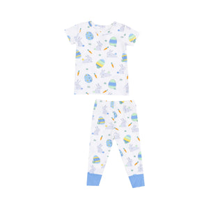 Easter Bunnies S/S Loungewear Set - Blue