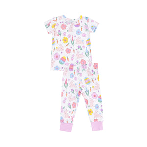 Easter Bunnies S/S Loungewear Set - Pink