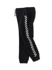 Stripe-Out Joggers - Jet Black