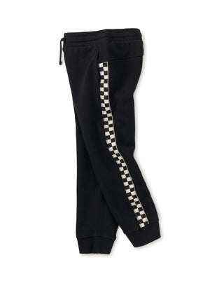 Stripe-Out Joggers - Jet Black