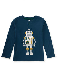 Metallic Robot LS Graphic Tee - Ink
