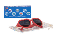 Hearts Sunglasses - Candy Apple Red
