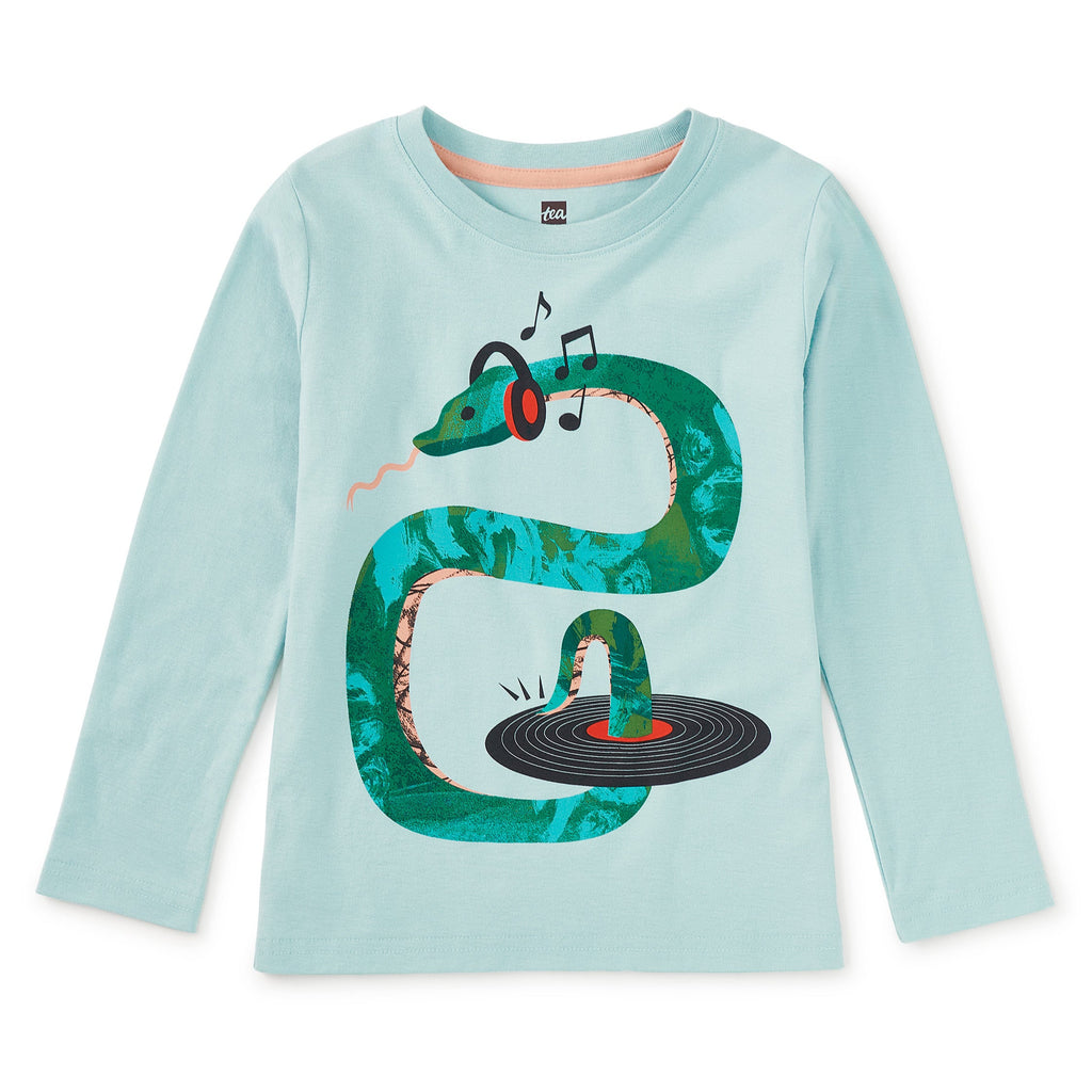 DJ Snake LS Graphic Tee - Sterling Blue
