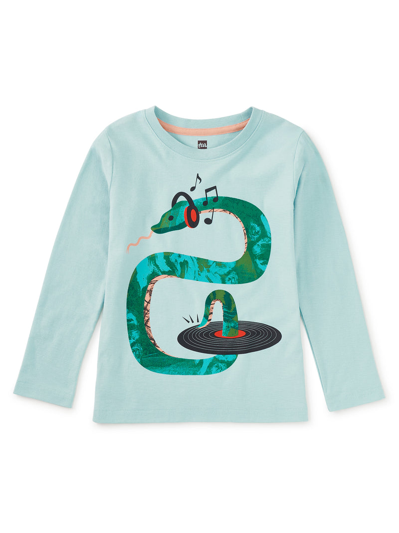 DJ Snake LS Graphic Tee - Sterling Blue