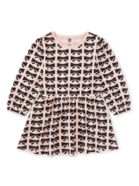Blouson Sleeve Pocket Dress - Bows