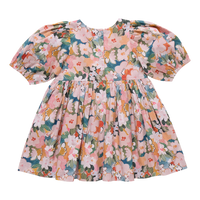 Girls Evelyn Dress - Watercolor Floral