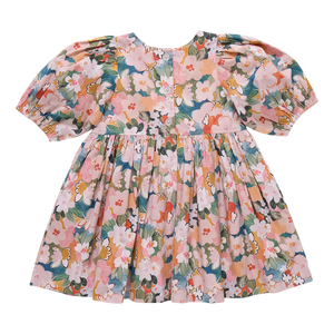Girls Evelyn Dress - Watercolor Floral