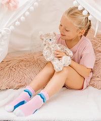 Scalloped Stripe Crew Socks 6 Pair Pack