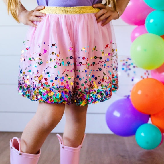 Pink Confetti Tutu Skirt