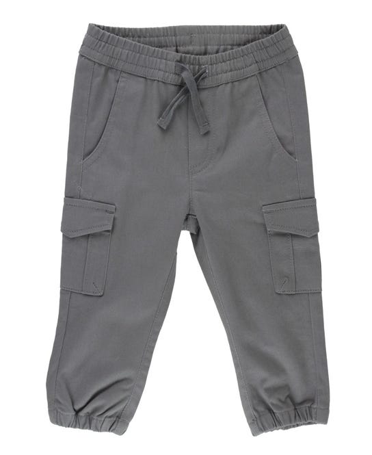 Slim Cargo Joggers | Smoke