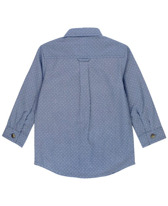 Chambray Dot | Long Sleeve Button Down Shirt