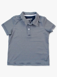 Navy Stripe Performance Polo Shirt