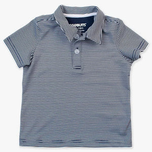Navy Stripe Performance Polo Shirt