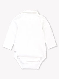 White Knit Polo Bodysuit