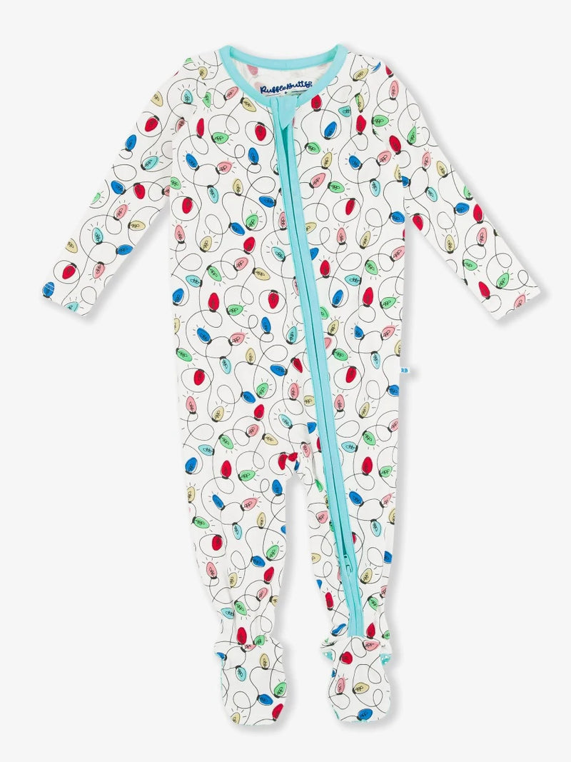 Holiday Lights - One Piece Footie Pajamas