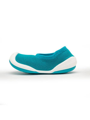 Komuello First Walker Baby Sock Shoes - Flat - Teal