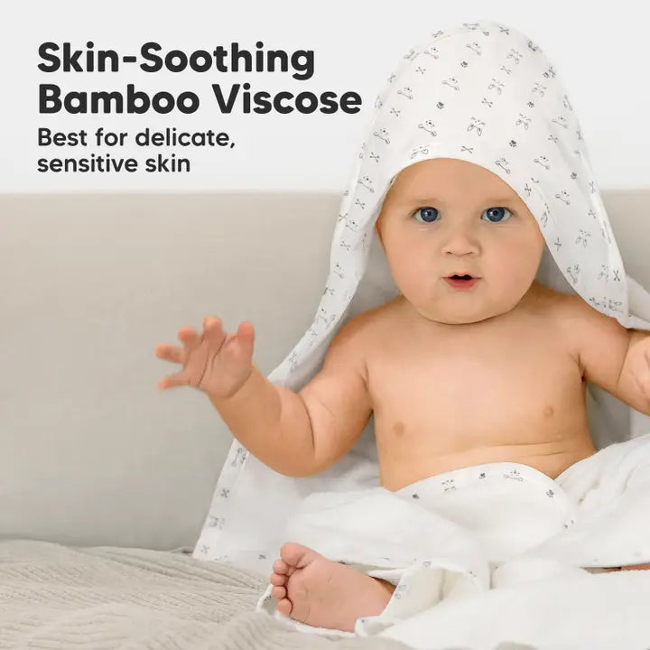 KeaBabies Luxe Baby Hooded Towel - KeaStory