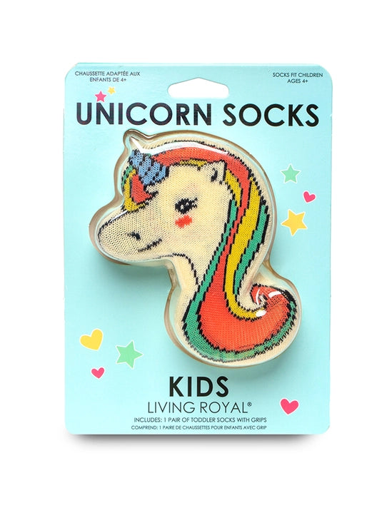 3D Packaged Crew Socks - Kids - Unicorns "Stay Magical"