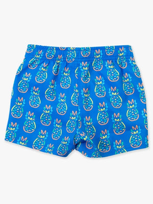 Neon Blue Pineapples - Swim Trunks