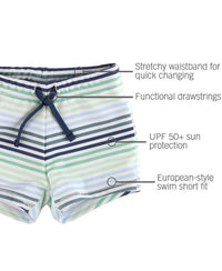 Coastal Stripe Swim Shorties