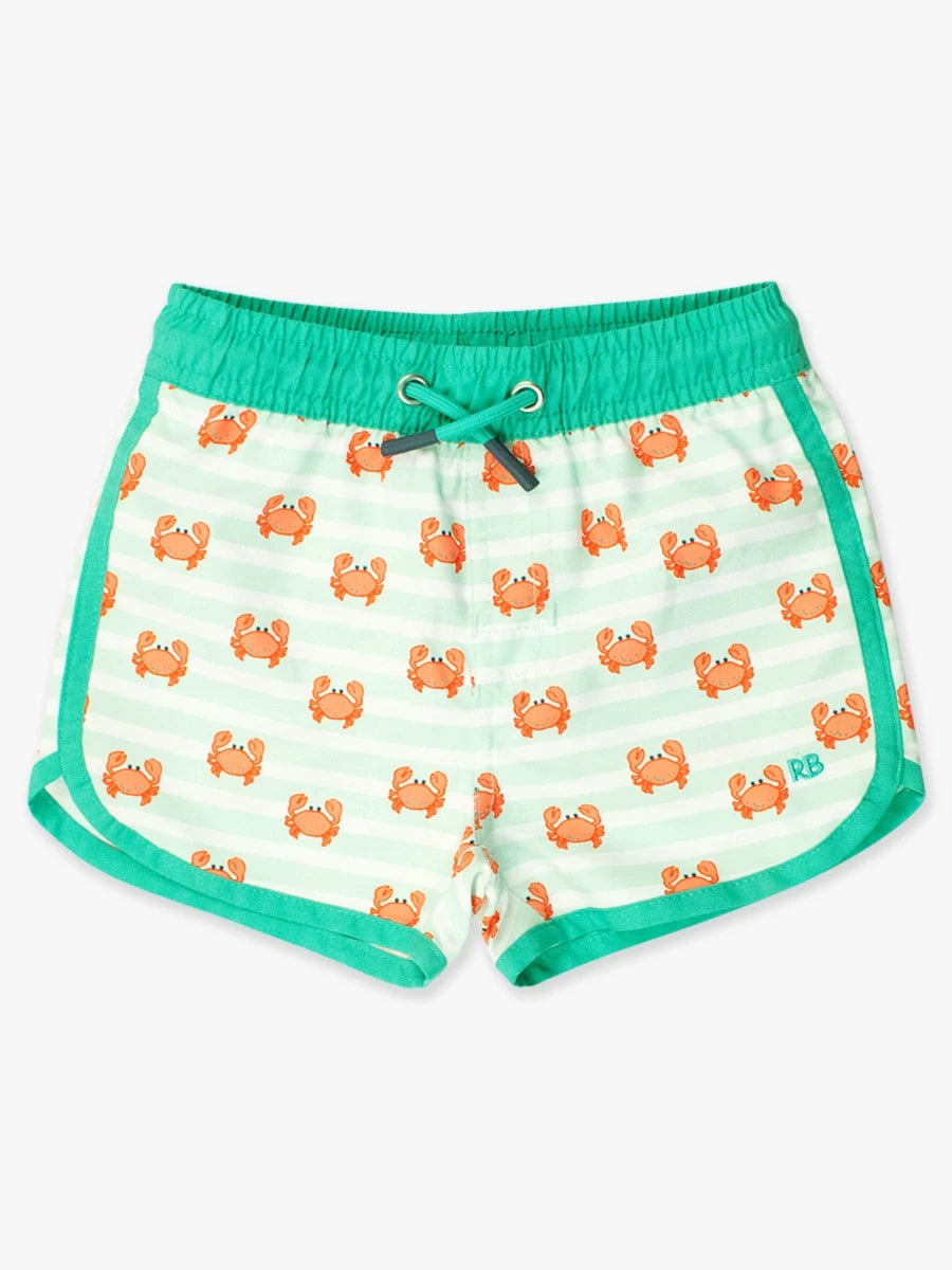 Crabby Cove - Dolphin Hem Swim Trunks