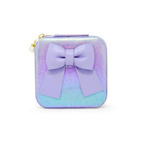Shiny Jumbo Bow Jewelry Box - Purple