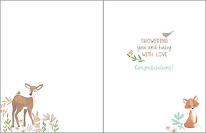 Baby Greeting Card - Forest Animals