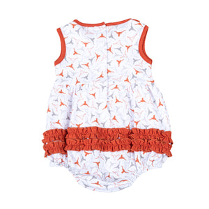 Lil' Longhorn Ruffle Sleeveless Bubble