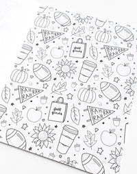 Fall & Holiday Coloring Book