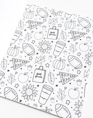 Fall & Holiday Coloring Book