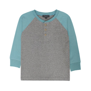 Blue and Gray Raglan L/S Shirt