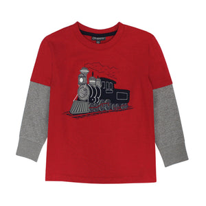 Steam Engine Applique L/S Shirt