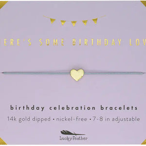Birthday Celebration Bracelet - Gold - Some Birthday Love
