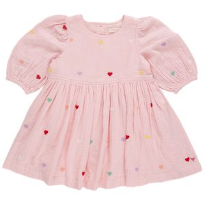 Brooke Dress - Candy Heart Embroidery