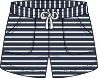 Navy Stripe Shorts