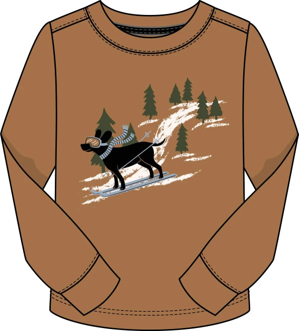 Boy Ski Dog L/S Shirt