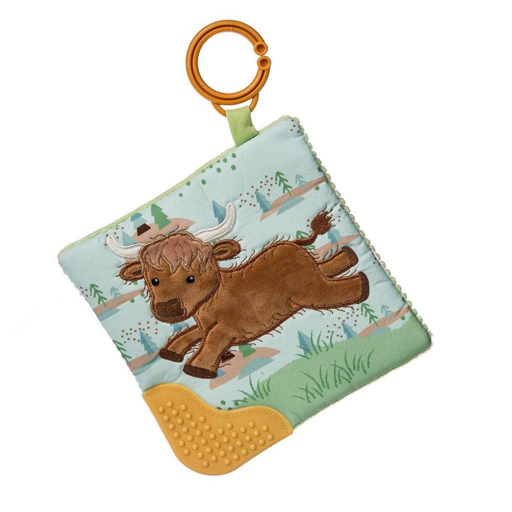 Hetty Highland Cow Crinkle Teether - 6x6"