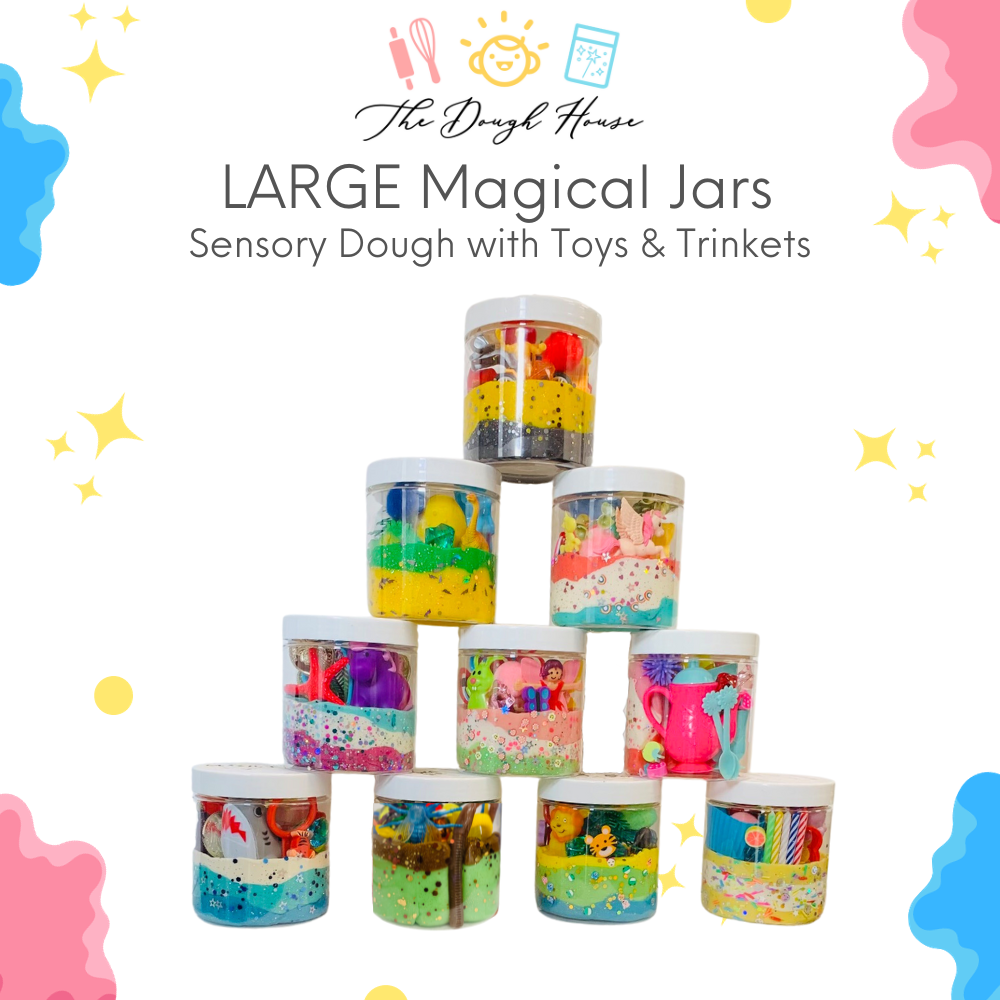 Super Size Unicorn Magical Dough Jars