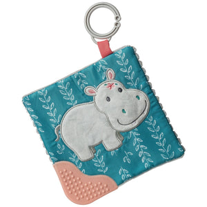 Jewel Hippo Crinkle Teether - 6x6"