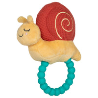 Skippy Snail Teether Rattle - 6"