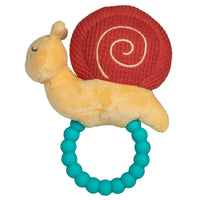 Skippy Snail Teether Rattle - 6"